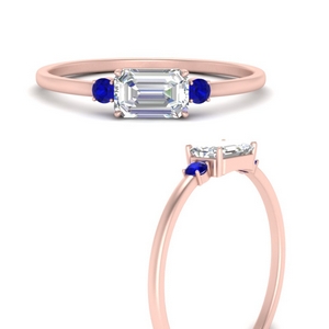 Three Stone Sapphire Engagement Rings