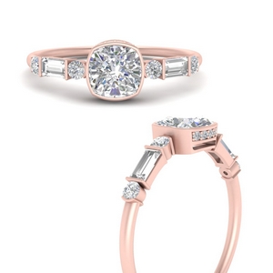 Bezel Set Baguette Diamond Ring
