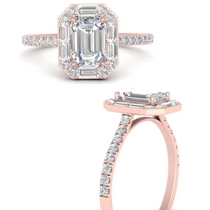 18k Rose Gold Petite Engagement Rings
