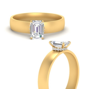 wide-band-under-halo-emerald-cut-diamond-engagement-ring-in-FD10066EMRANGLE3-NL-YG