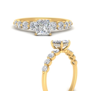 1 Ct. Princess Cut Diamond Rings
