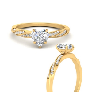 Petite Pave Diamond Accent Ring