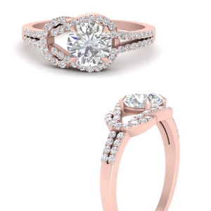 Knot Halo Diamond Ring