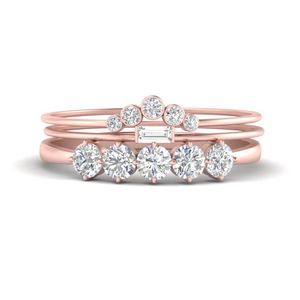 Diamond Wedding Ring Stack