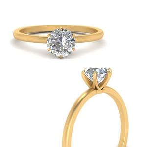 6 Prong Delicate Solitaire Ring