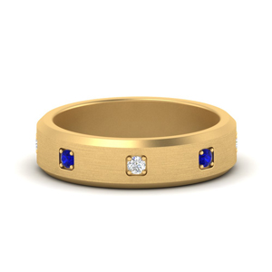 Get Mesmerized By Eternal Blue Sapphire Wedding Rings