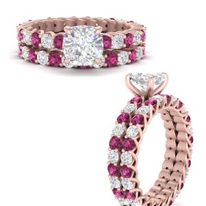 trellis-cushion-cut-eternity-pink-sapphire-wedding-ring-set-in-FD10491CUGSADRPIANGLE3-NL-RG