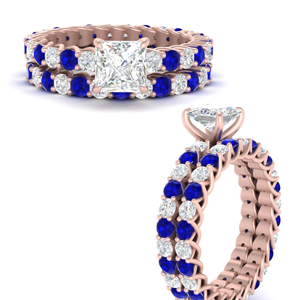 Trellis Lab Diamond Wedding Ring Set