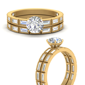 round-cut-bezel-baguette-diamond-wedding-set-in-FD10499ROANGLE3-NL-YG