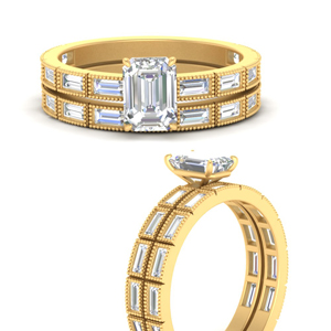 emerald-cut-bezel-baguette-diamond-wedding-set-in-FD10499EMANGLE3-NL-YG