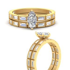 marquise-cut-bezel-baguette-diamond-wedding-set-in-FD10499MQANGLE3-NL-YG