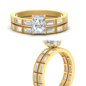 radiant-cut-bezel-baguette-diamond-wedding-set-in-FD10499RAANGLE3-NL-YG