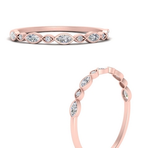 Stackable Diamond Marquise Band