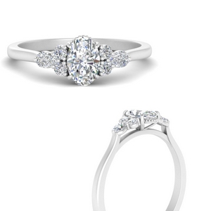 Cathedral Cluster Diamond Ring