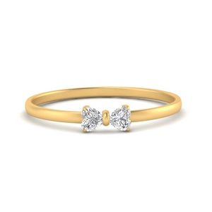 0.20 Carat Cute Bow Diamond Ring