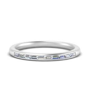 Thin Baguette Stackable Band