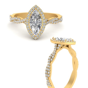 
Halo Marquise Cut Engagement Rings
