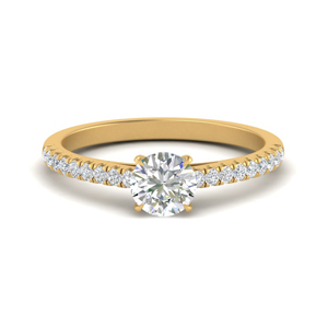 Thin Round Diamond Ring