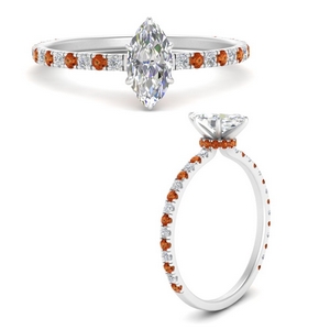 three-fourth-under-halo-marquise-cut-diamond-engagement-ring-with-orange-sapphire-in-FD9168MQRGSAORANGLE3-NL-WG