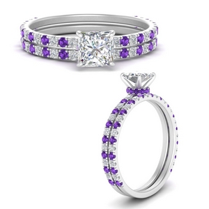 Shop Princess Cut With Purple Topaz Engagement Rings Online
