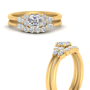 pear-accent-diamond-asscher-cut-wedding-ring-set-in-FD9289AS-ANGLE3-NL-YG