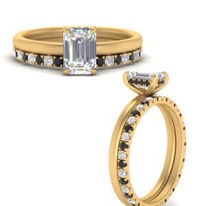 hidden-emerald-cut-halo-ring-eternity-black-diamond-wedding-band-in-FD9359EMGBLACKANGLE3-NL-YG-B3