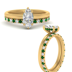 hidden-marquise-cut-halo-ring-eternity-emerald-wedding-band-in-FD9359MQGEMGRANGLE3-NL-YG-B3