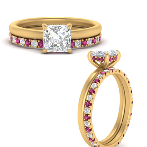 hidden-princess-cut-halo-ring-eternity-pink-sapphire-wedding-band-in-FD9359PRGSADRPIANGLE3-NL-YG-B3