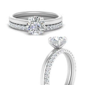 Hidden Halo Engagement Rings