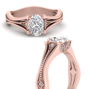 Vintage Floral Diamond Ring