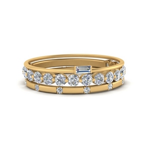Stacking Bands For Solitaire Rings