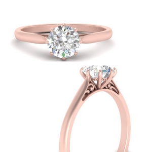 Round Solitaire Engagement Rings