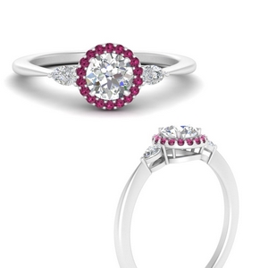 Pink Sapphire Vintage Engagement Rings