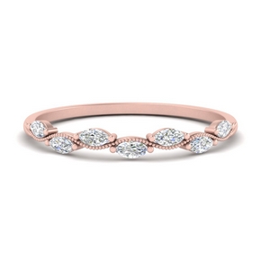 marquise diamond vintage stacking ring in FD9575 NL RG