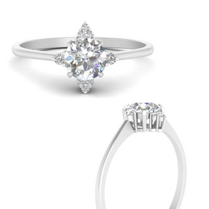 Simple Elongated Diamond Ring