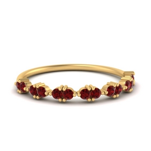 Ruby Antique Delicate Band