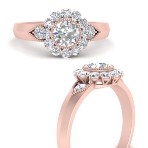 Victorian Round Engagement Ring
