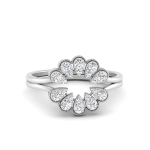 Pear Shape Solitaire Ring Enhancers
