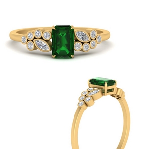 Emerald Cut Emerald Rings