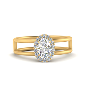 Beautiful Oval Diamond Halo Engagement Rings