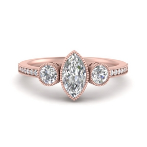 Marquise Vintage Engagement Rings 