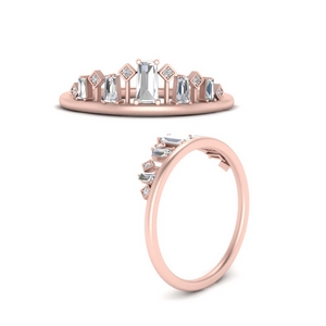 Baguette Band For Solitaire Ring