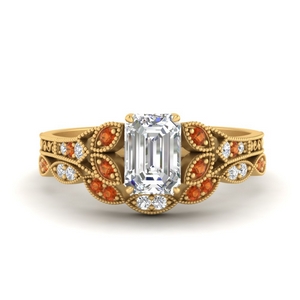 split-band-antique-emerald-cut-orange-sapphire-wedding-ring-set-in-FD9816EMGSAOR-NL-YG