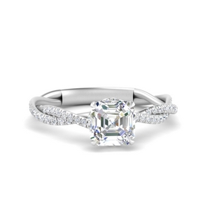 Asscher Diamond Ring