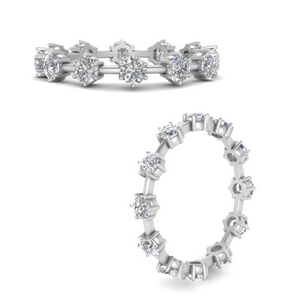 Lab Diamond Scattered Eternity Band