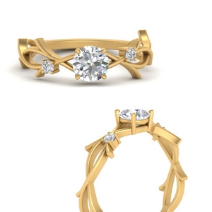 Floral Diamond Rings