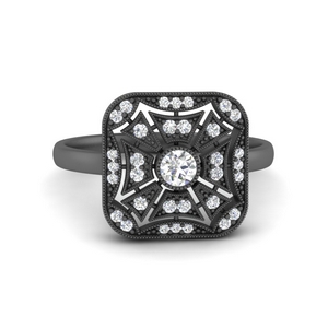 Edwardian Square Diamond Ring