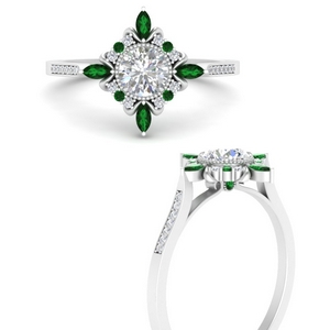 Art Deco Beautiful Emerald Ring