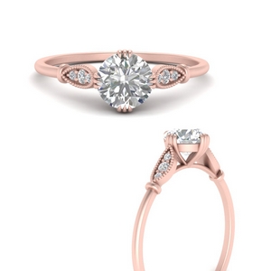 Rose Gold Delicate Cathedral Ring