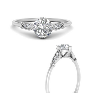 Delicate Round Cathedral Petite Wedding Ring